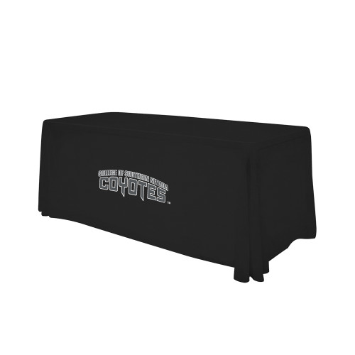  Black 6 foot Table Throw - College of Southern Nevada Wordmark