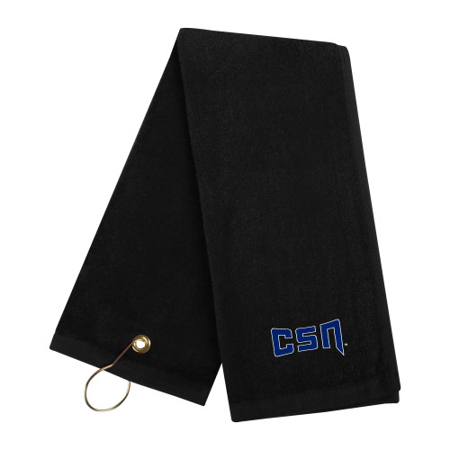  Black Golf Towel - College of Southern Nevada CSN
