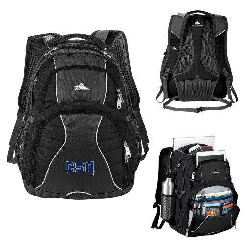  High Sierra Black Swerve Computer Backpack - College of Southern Nevada CSN