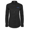 Thumbnail image for  Womens Black Twill Button Down Long Sleeve 