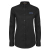 Thumbnail image for  Womens Black Twill Button Down Long Sleeve 