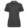 Thumbnail image for  Womens Silk Touch Charcoal Pique Polo
