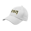 Thumbnail image for  White Structured Adjustable Pro Style Hat