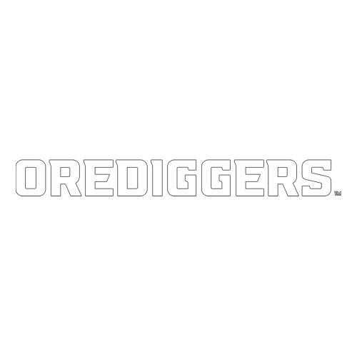  Large Decal - Colorado School of Mines Orediggers Wordmark