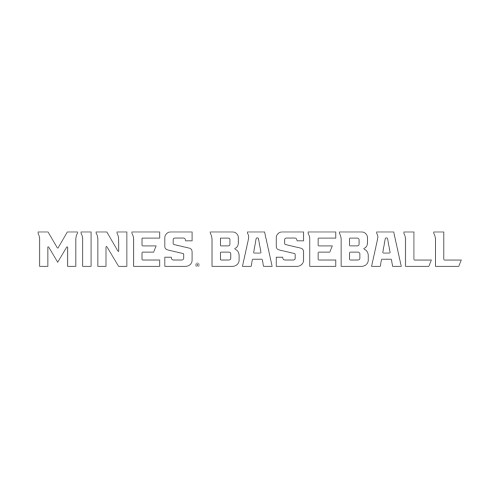  Large Decal - Mines Baseball Flat