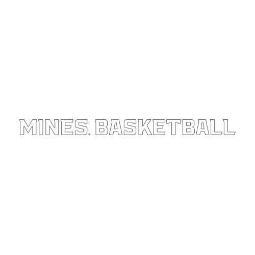  Large Decal - Mines Basketball Flat