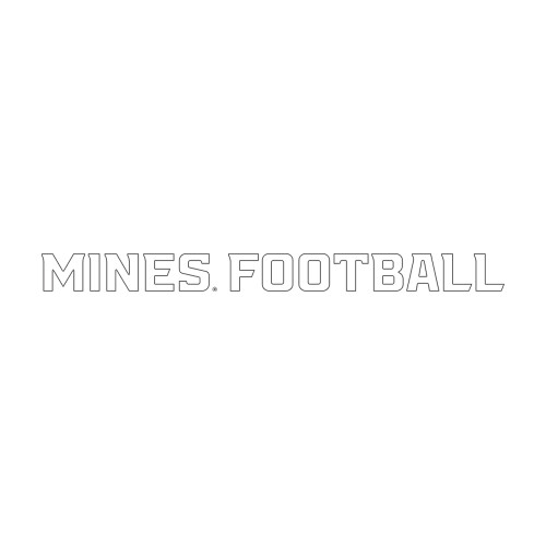  Large Decal - Mines Football Flat