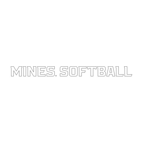  Large Decal - Mines Softball Flat