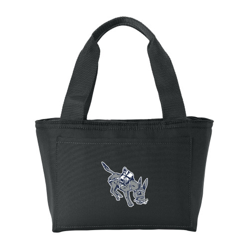  Insulated Black Lunch Tote - Colorado School of Mines Blaster the Burro Mascot