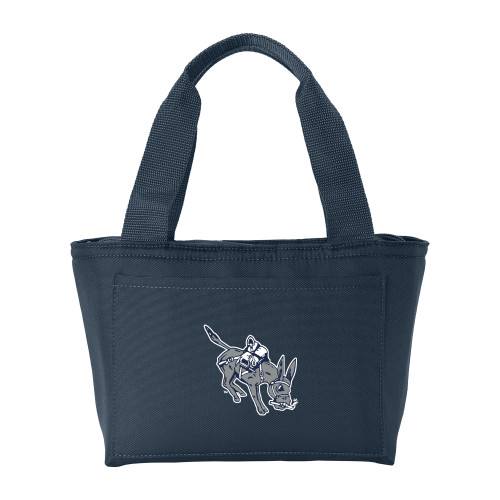 Insulated Navy Lunch Tote - Colorado School of Mines Blaster the Burro Mascot