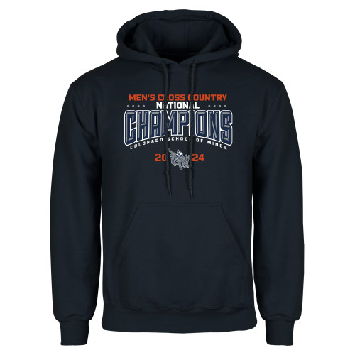  Navy Fleece Hoodie - Mens Cross Country RMAC National Champs