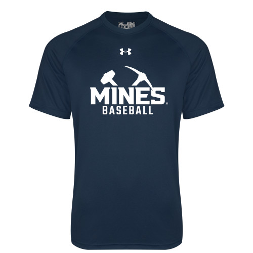  Under Armour Navy Tech Tee - UA - Colorado School of Mines Baseball