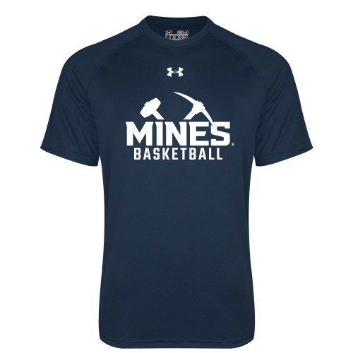  Under Armour Navy Tech Tee - UA - Colorado School of Mines Basketball