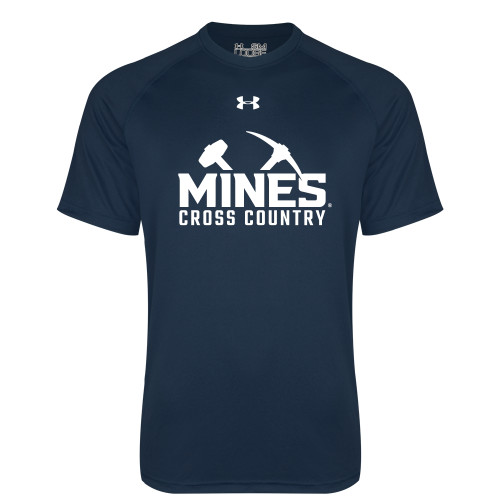  Under Armour Navy Tech Tee - UA - Colorado School of Mines Cross Country