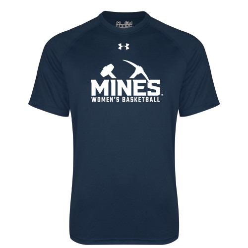  Under Armour Navy Tech Tee - UA - Colorado School of Mines Womens Basketball