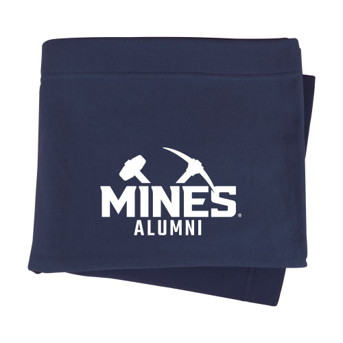  Navy Sweatshirt Blanket - Colorado School of Mines Alumni