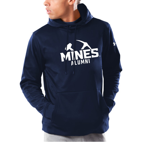  Under Armour Navy Armour Fleece Hoodie - Colorado School of Mines Alumni