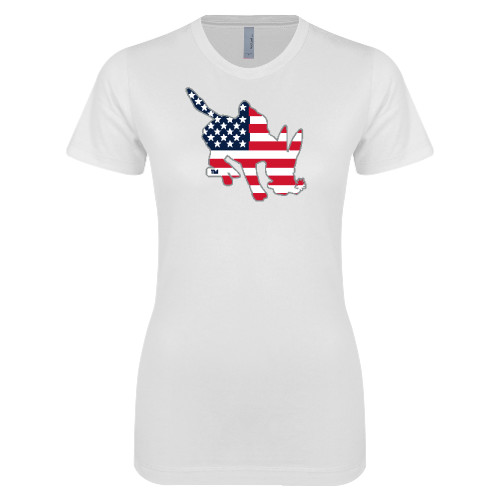  Next Level Womens White Boyfriend Tee - CSO - USA Blaster