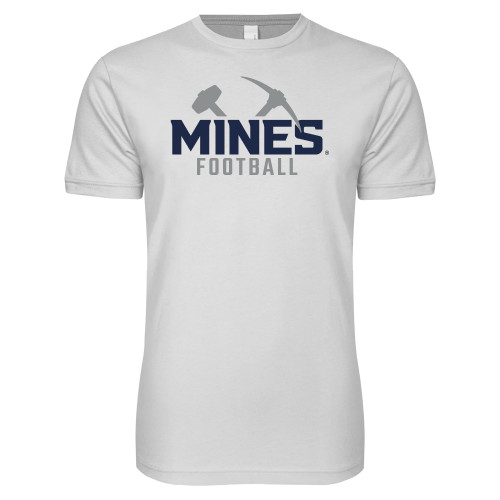  Next Level White SoftStyle T Shirt - Colorado School of Mines Football