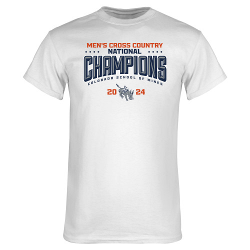  White T Shirt - Mens Cross Country RMAC National Champs