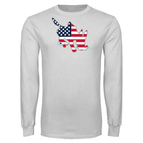  White Long Sleeve T Shirt - CSO - USA Blaster