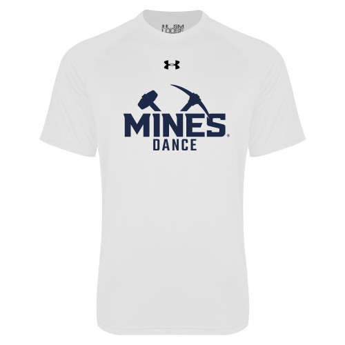  Under Armour White Tech Tee - UA - Colorado School of Mines Dance