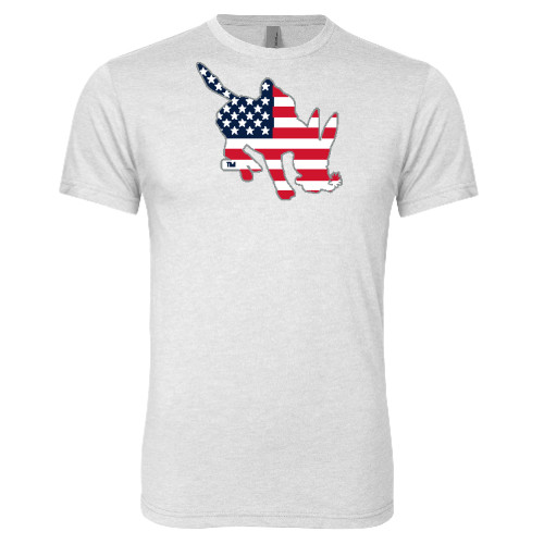  Next Level Heather White Triblend Tee - CSO - USA Blaster