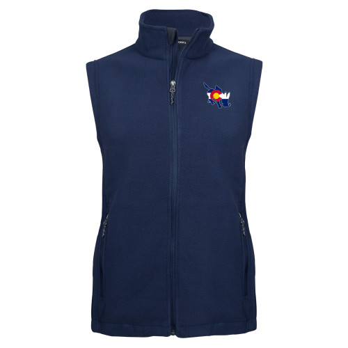  Navy Fleece Full Zip Vest - CSO - Colorado Blaster