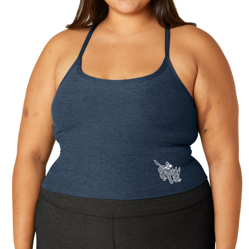  Beyond Yoga Womens Nocturnal Navy Spacedye Slim Racerback Cropped Tank  - Colorado School of Mines Blaster the Burro Mascot - Beyond Yoga