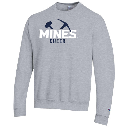  Champion Heather Grey Fleece Crew - Colorado School of Mines Cheer