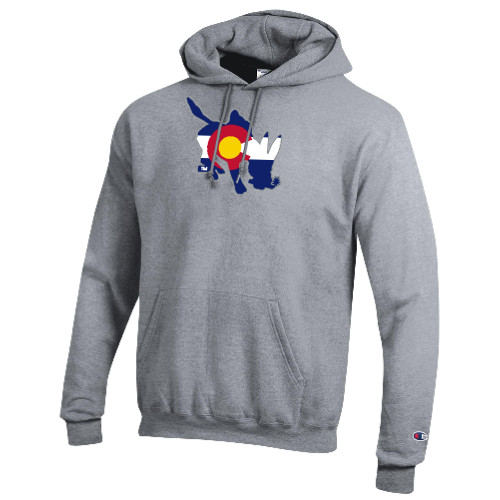  Champion Heather Grey Fleece Hoodie - CSO - Colorado Blaster