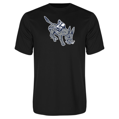  Black Performance Tee - Colorado School of Mines Blaster the Burro Mascot