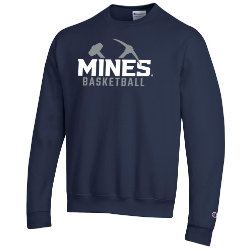  Champion Navy Fleece Crew - Colorado School of Mines Basketball