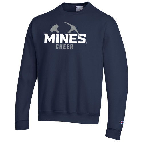  Champion Navy Fleece Crew - Colorado School of Mines Cheer