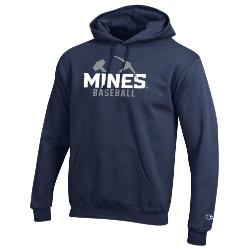  Champion Navy Fleece Hoodie - Colorado School of Mines Baseball