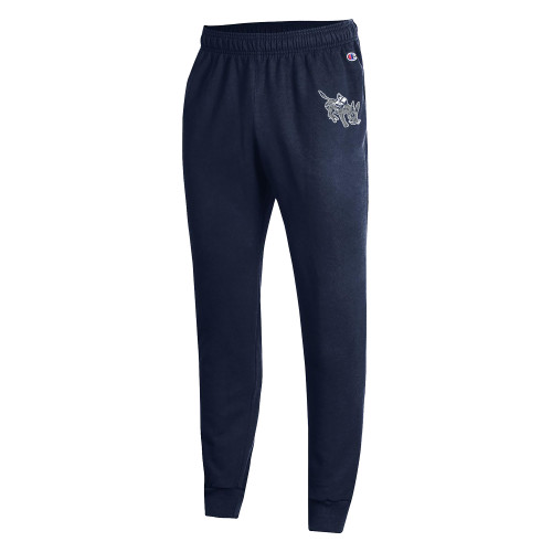  Champion Navy Powerblend Fleece Jogger - Colorado School of Mines Blaster the Burro Mascot