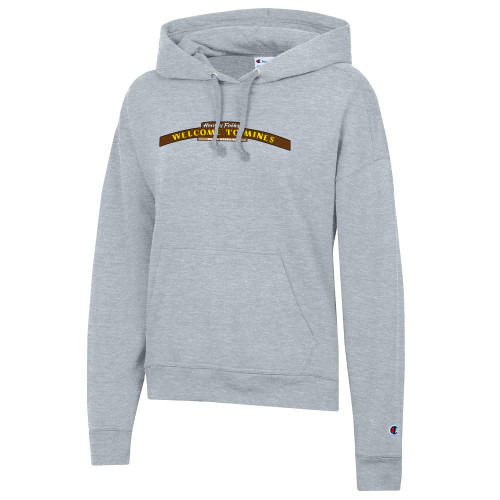  Champion Womens Oxford Grey Powerblend Pullover Hood - Welcome to Mines