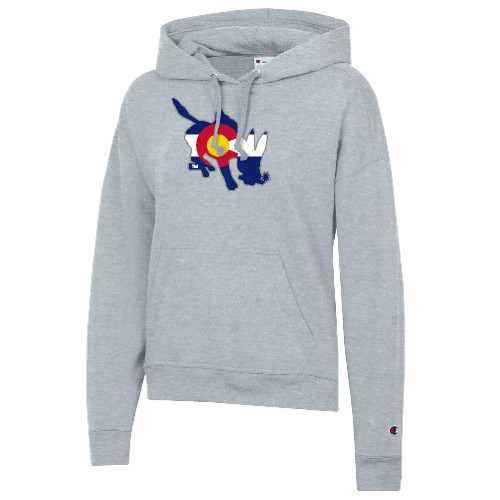  Champion Womens Oxford Grey Powerblend Pullover Hood - CSO - Colorado Blaster