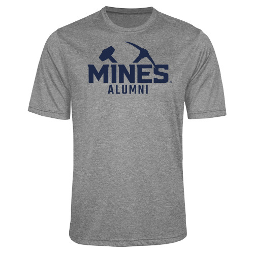  Grey Heather Performance Contender Tee - Colorado School of Mines Alumni