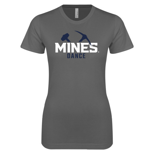  Next Level Womens Charcoal Boyfriend Tee - Colorado School of Mines Dance