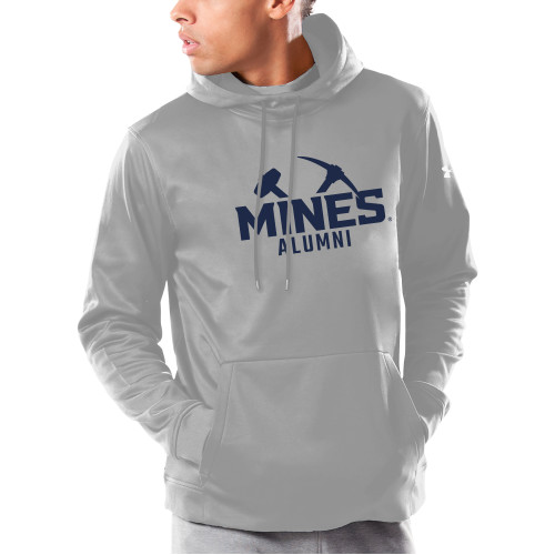  Under Armour Grey Armour Fleece Hoodie - Colorado School of Mines Alumni