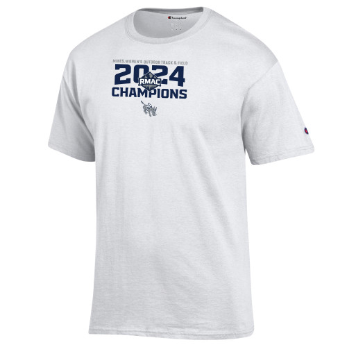  Champion White T Shirt - CSO - 2024 RMAC Womens Track and Field Champs