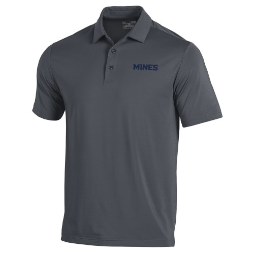  Under Armour Graphite T2 Performance Polo - Mines Wordmark