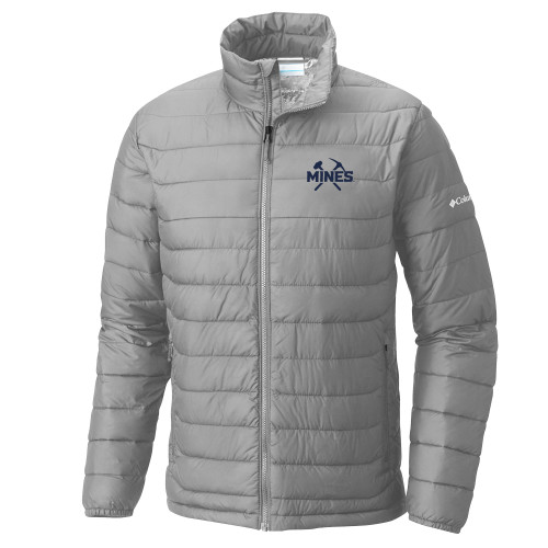  Columbia Grey Powder Lite Jacket - Colorado School of Mines Athletic Lockup