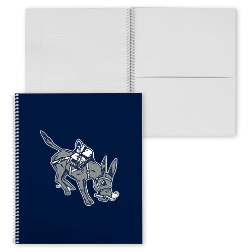  College Spiral Notebook w/Clear Coil - Colorado School of Mines Blaster the Burro Mascot