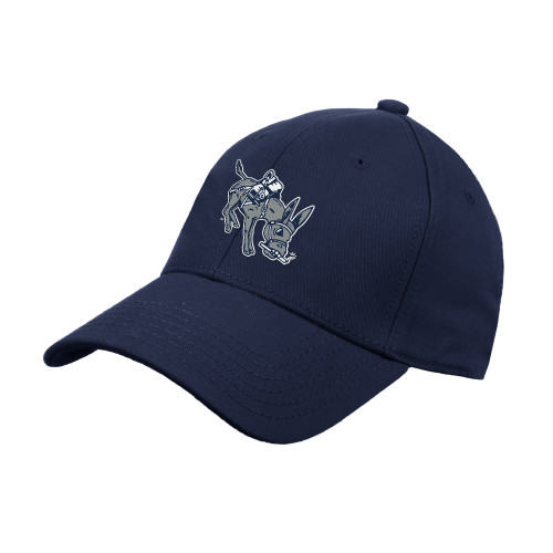  Navy Structured Adjustable Pro Style Hat - Colorado School of Mines Blaster the Burro Mascot