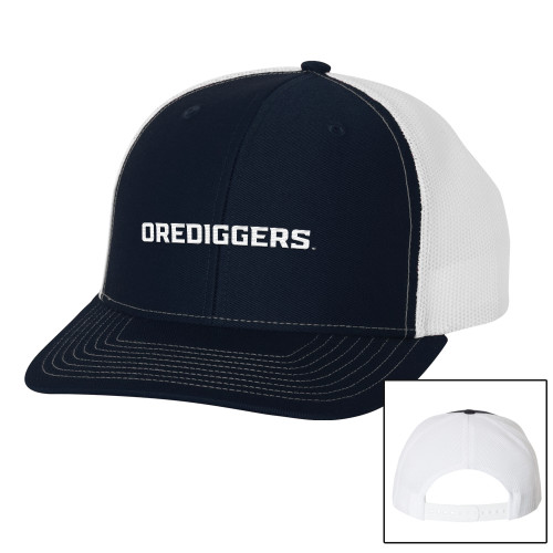  Richardson Navy/White Trucker Hat - Colorado School of Mines Orediggers Wordmark