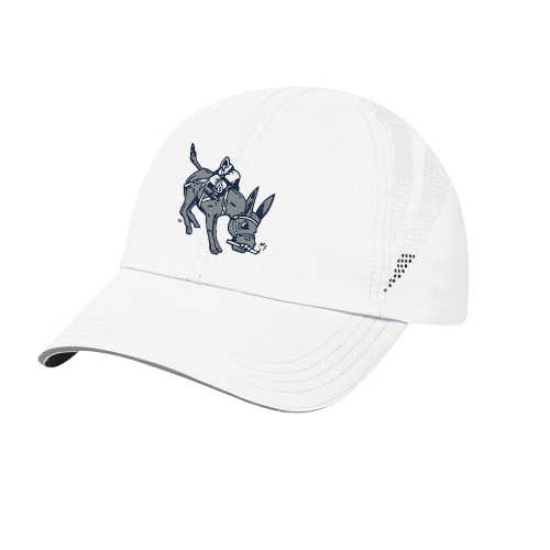  White Performance Cap - Colorado School of Mines Blaster the Burro Mascot