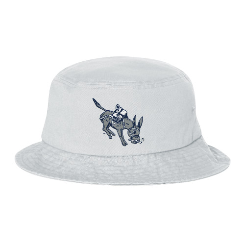  Sportsman White Bucket Hat - Colorado School of Mines Blaster the Burro Mascot