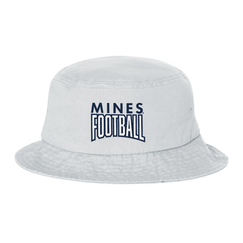  Sportsman White Bucket Hat - Colorado School of Mines Football